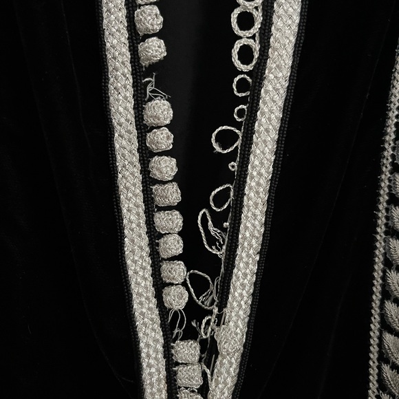 Boho Black velvet tunic/dress, Marrakech. - Picture 6 of 7
